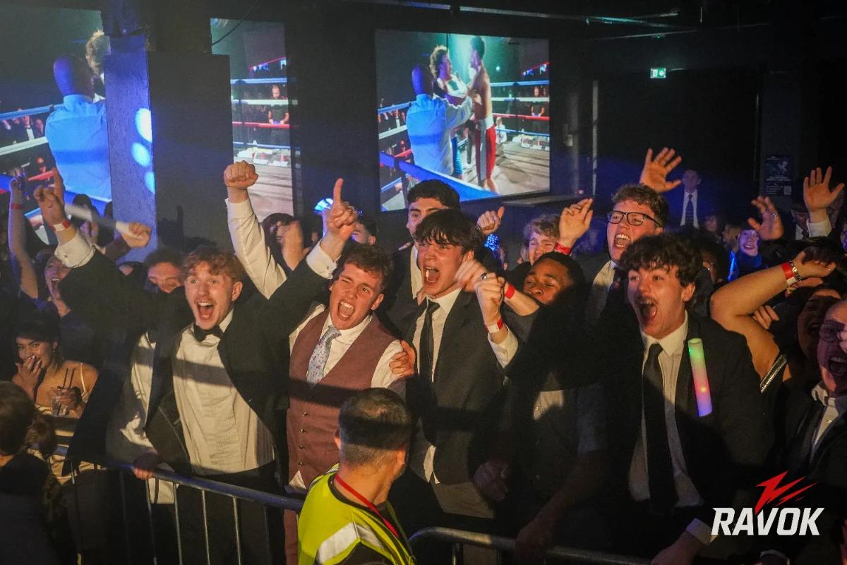 Fight Night at Wilberforce, Hull - crowd and participants